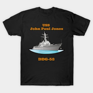 John Paul Jones DDG-53 Destroyer Ship T-Shirt